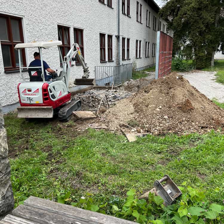 Baustelle der Firma Hannemann Bausanierungen